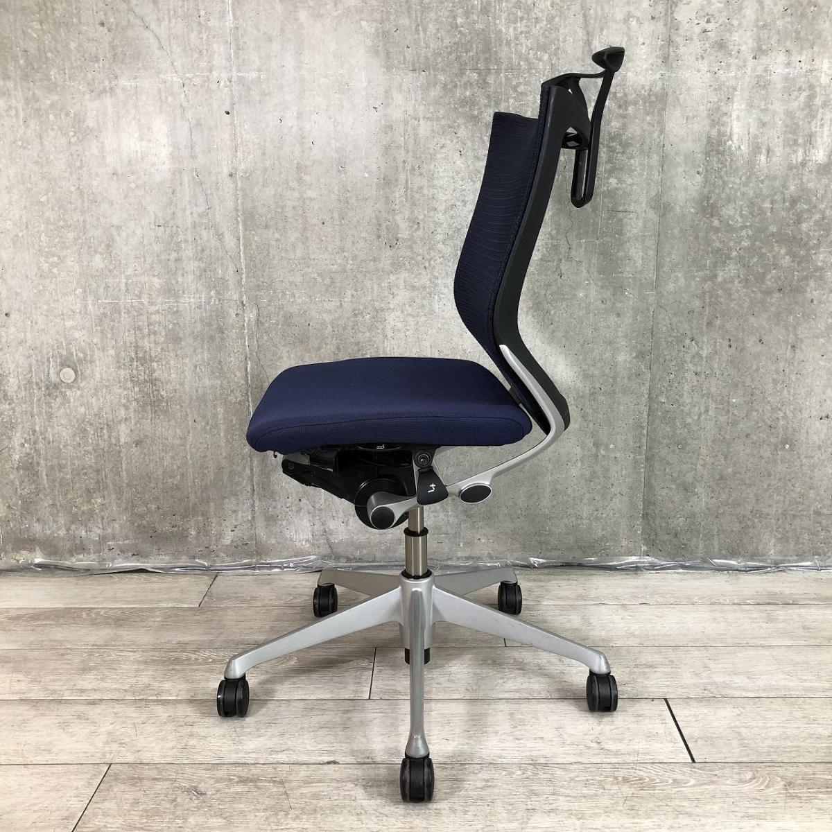 中古】バロンチェア CP44DR-FDF4 オカムラ/okamura 肘無ローバック