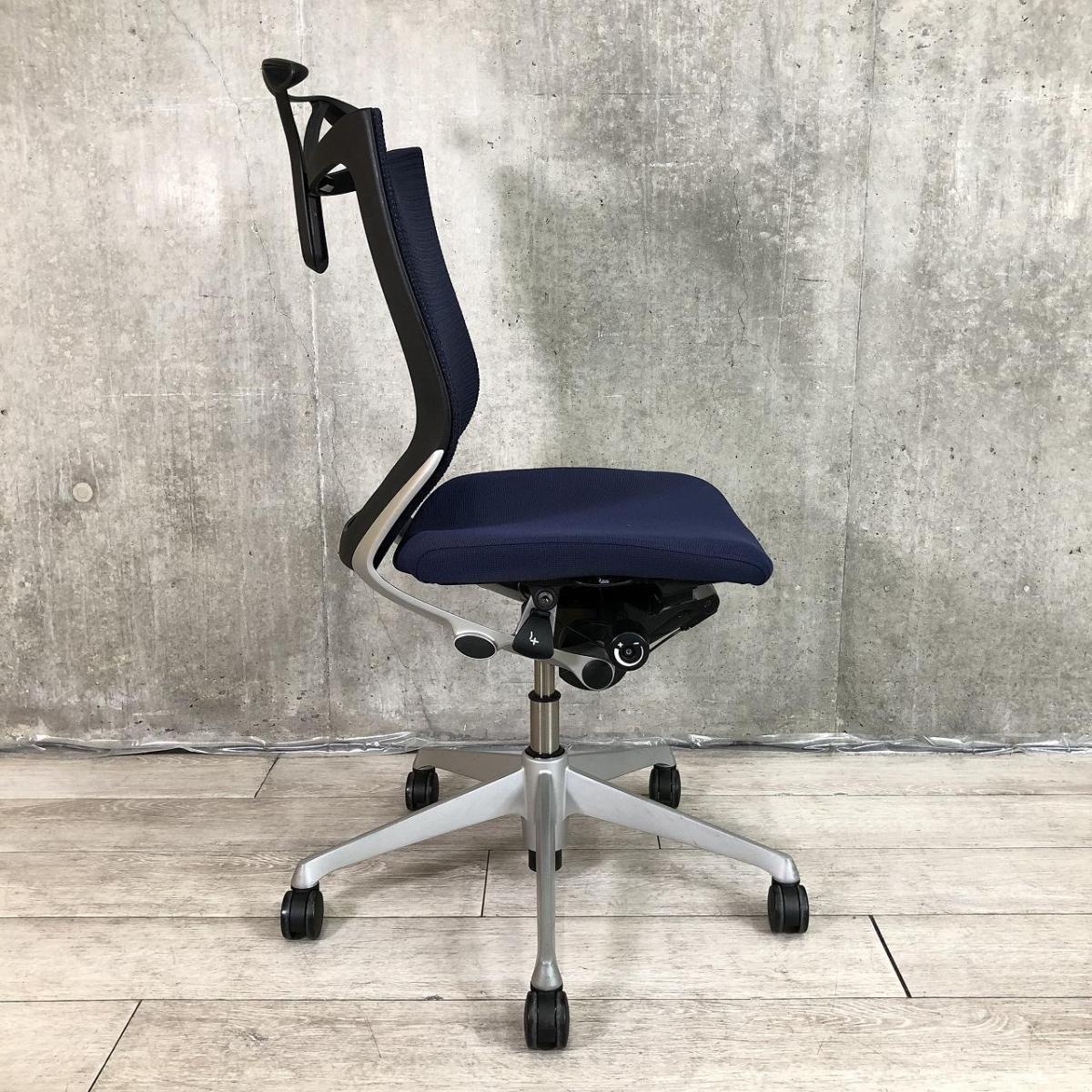 中古】バロンチェア CP44DR-FDF4 オカムラ/okamura 肘無ローバック