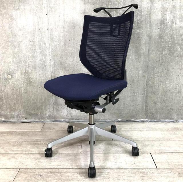 【中古】バロンチェア CP44DR-FDF4 オカムラ（okamura） 肘無ローバックチェア
