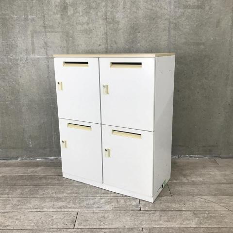 【中古】HSパーソナル  ウチダ（UCHIDA) 4人用パーソナルロッカー