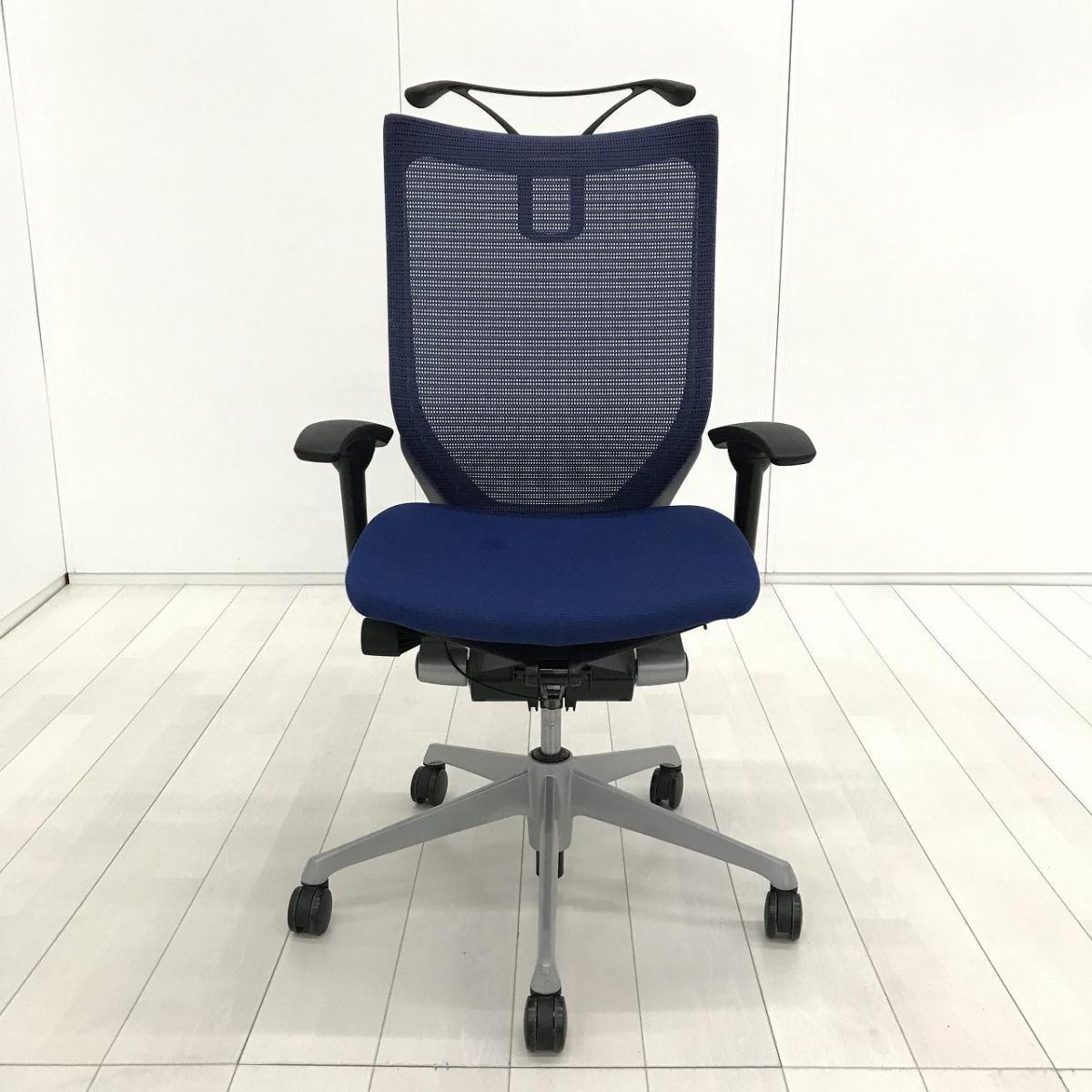 中古】バロンチェア オカムラ/okamura 肘付ハイバックチェア 591494