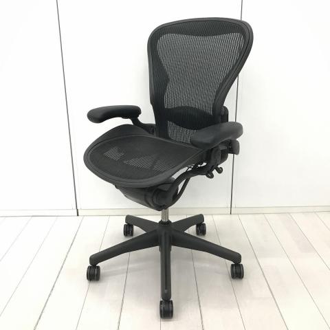 【中古】アーロンチェア（ランバー　フル装備）  Herman Miller（ハーマンミラー） 肘付ハイバックチェア