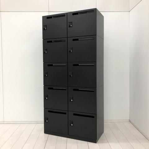 【中古】イプリア 41P022　IPR-07-4P LBK　/　IPR-04-2P イナバ（INABA) 10人用パーソナルロッカー