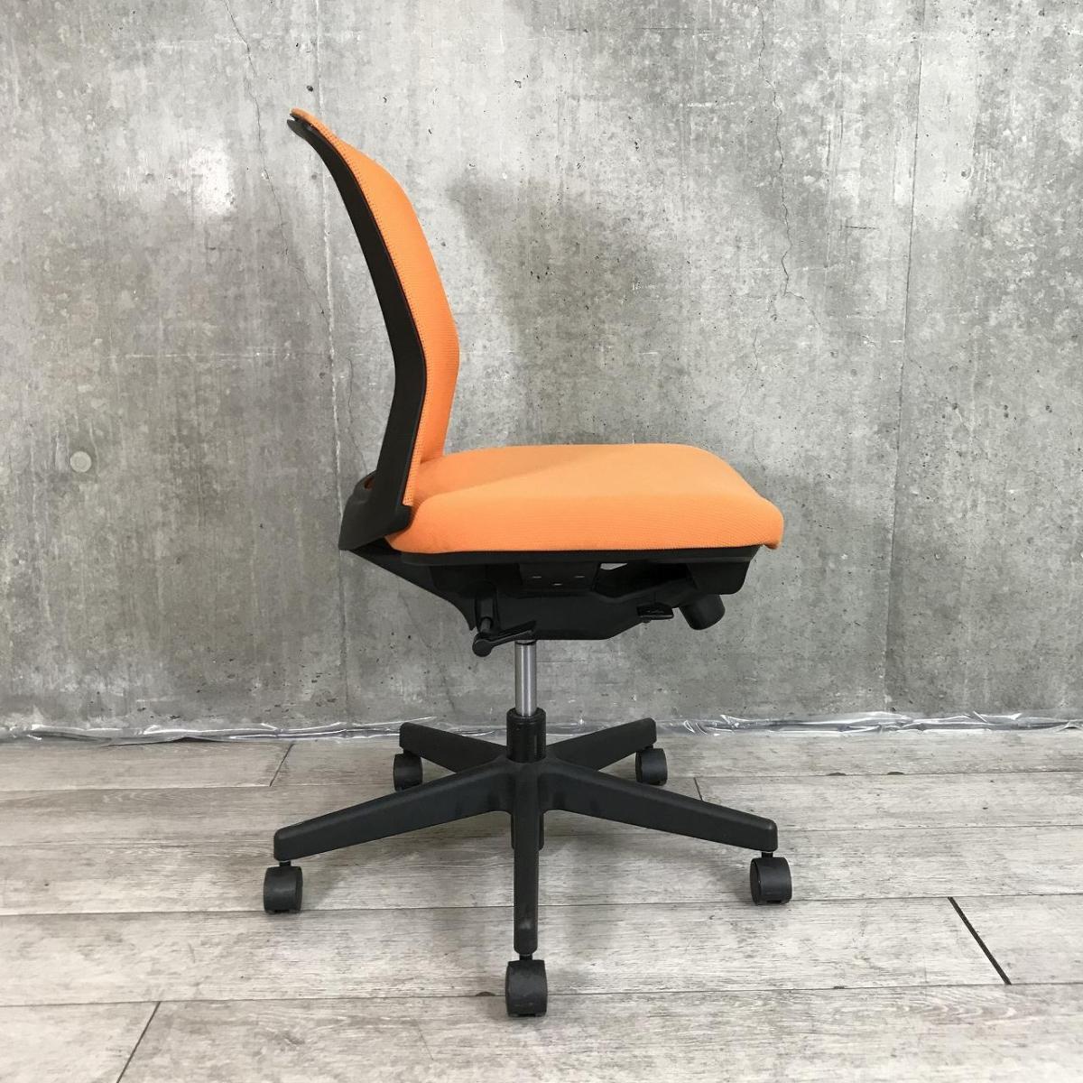 中古】バリシア CRS-GL1050 コクヨ/KOKUYO 肘無ローバックチェア 