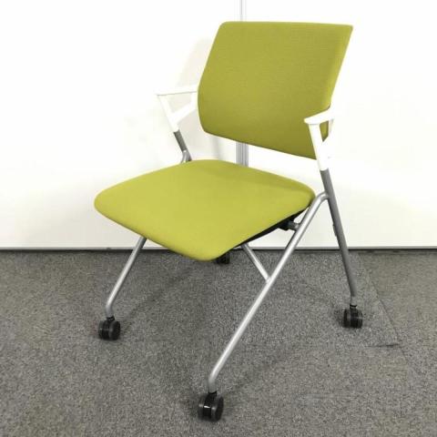 【中古】ピエガ（PIEGA）チェア CK-720E6G4A8-W コクヨ（KOKUYO） ネスティングチェア