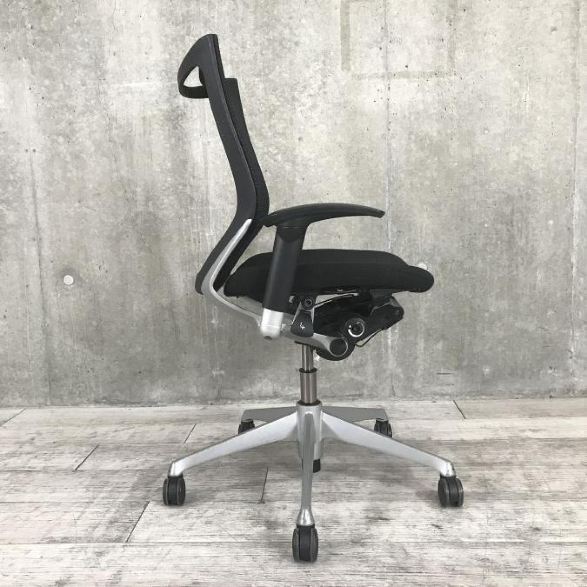 中古】バロンチェア CP83DR-FDF1 オカムラ/okamura 肘付ローバック 