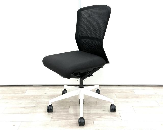【中古】エルフィ ELA2-00B ウチダ（UCHIDA) 肘無ミドルバックチェア