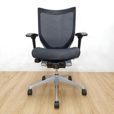 【中古】バロンチェア CP83CR-FDH1 オカムラ（okamura） 肘付ローバックチェア
