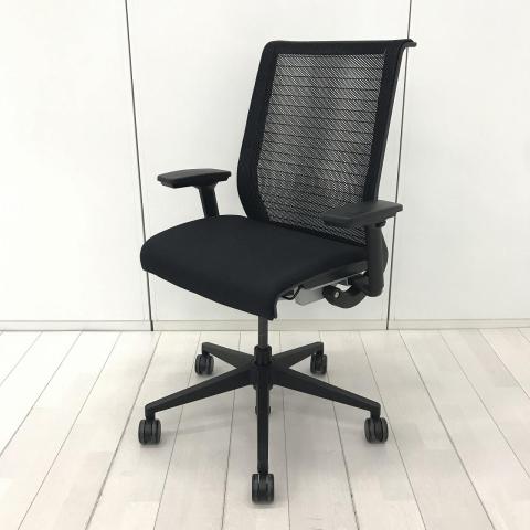 【中古】シンクチェア（旧モデル）  Steelcase（スチールケース） 肘付ハイバックチェア