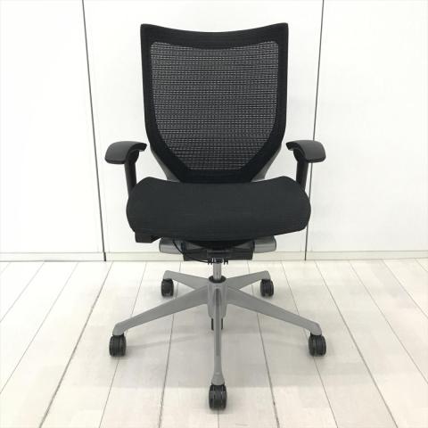 【中古】バロンチェア CP83CR FDH1 オカムラ（okamura） 肘付ローバックチェア