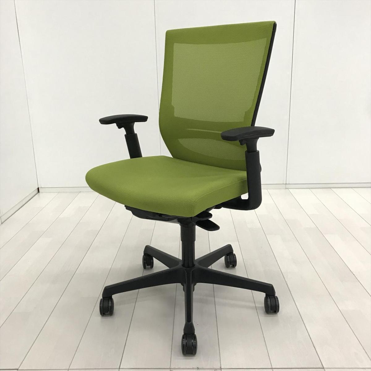 中古】エスクード C498ZS FHB6 オカムラ/okamura 肘付ハイバックチェア 
