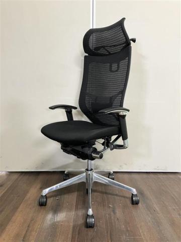 【中古】バロンチェア  オカムラ（okamura） 肘付ハイバックチェア