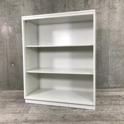 5/22入荷【オフィスの書類をスッキリ整理！扉の無いタイプなので資料探しがラクラク！】■イトーキ（ITOKI）製　シンラインシリーズ　オープン書庫　ローキャビネット　W900×D450×H1120ｍｍ　■天板・ベース付き　■ホワイト【AD】