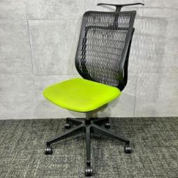 【福岡倉庫在庫品】【通気性のある背もたれでしっかりサポート！】◆ウチダ/AJ　ハイバック　グリーン　コートハンガー付き　中古家具　九州最大級　＊良品を格安で！「オフィスバスターズ福岡南店」は、福岡を拠点として、全国へ中古オフィス用品・オフィス家具を提供しております