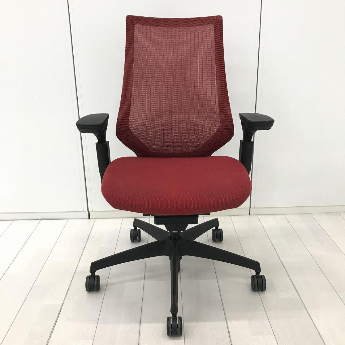 中古】デュオラ メッシュ CRS-G3000E6 コクヨ/KOKUYO 肘付ハイバック