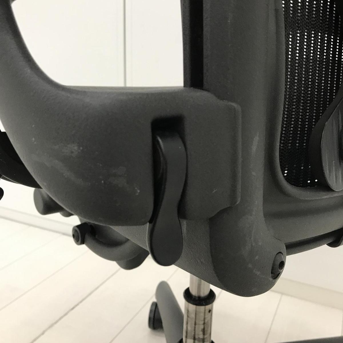 中古】アーロンチェア Herman Miller/ハーマンミラー 肘付ハイバック 