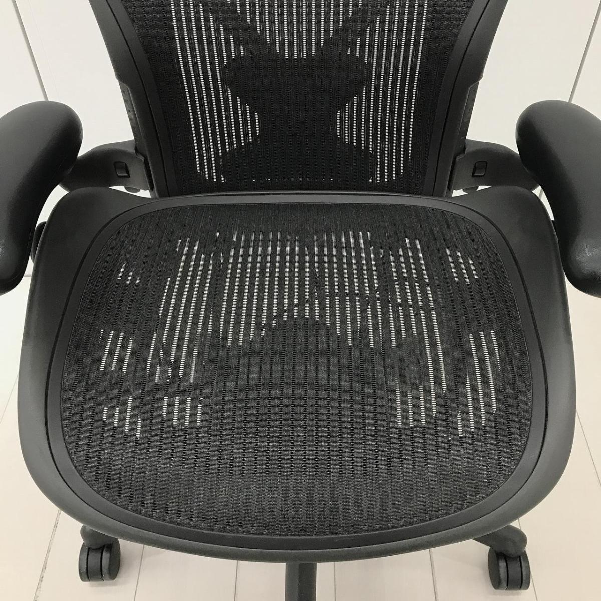 中古】アーロンチェア Herman Miller/ハーマンミラー 肘付ハイバック