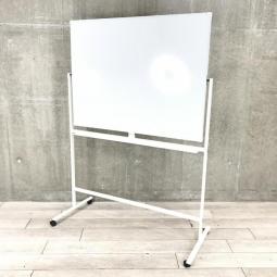 【オフィス会議の必需品！】■プラス製　脚付ホワイトボード　板面：1200mmタイプ　■キャスター付で移動がスムーズ！