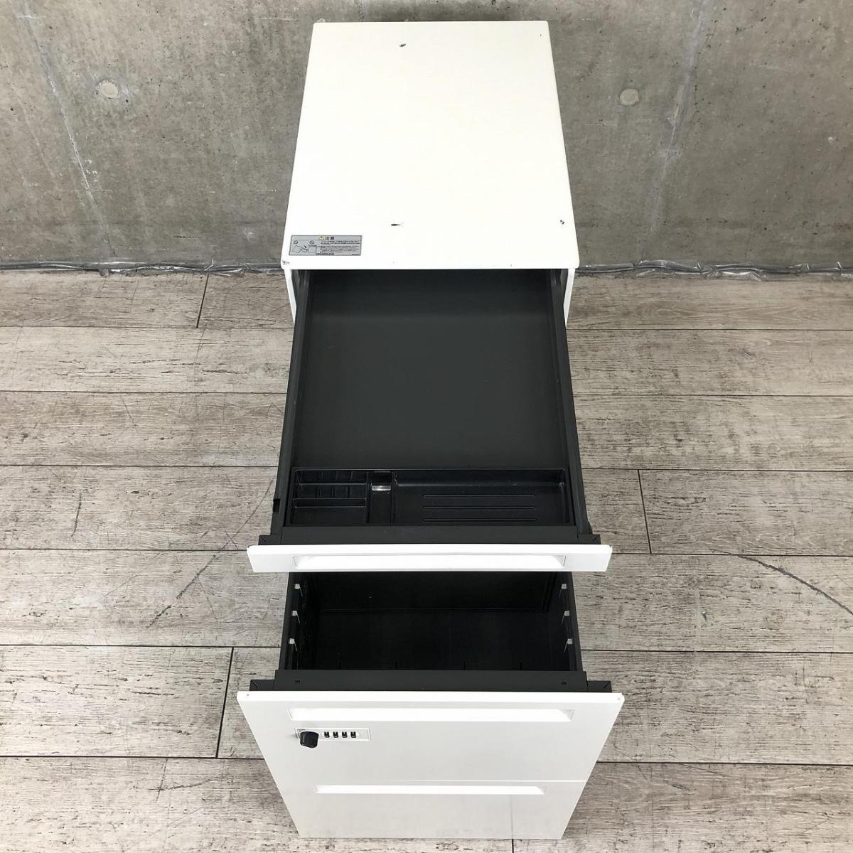 中古】プロユニット オカムラ/okamura ワゴン3段 592032 - 中古