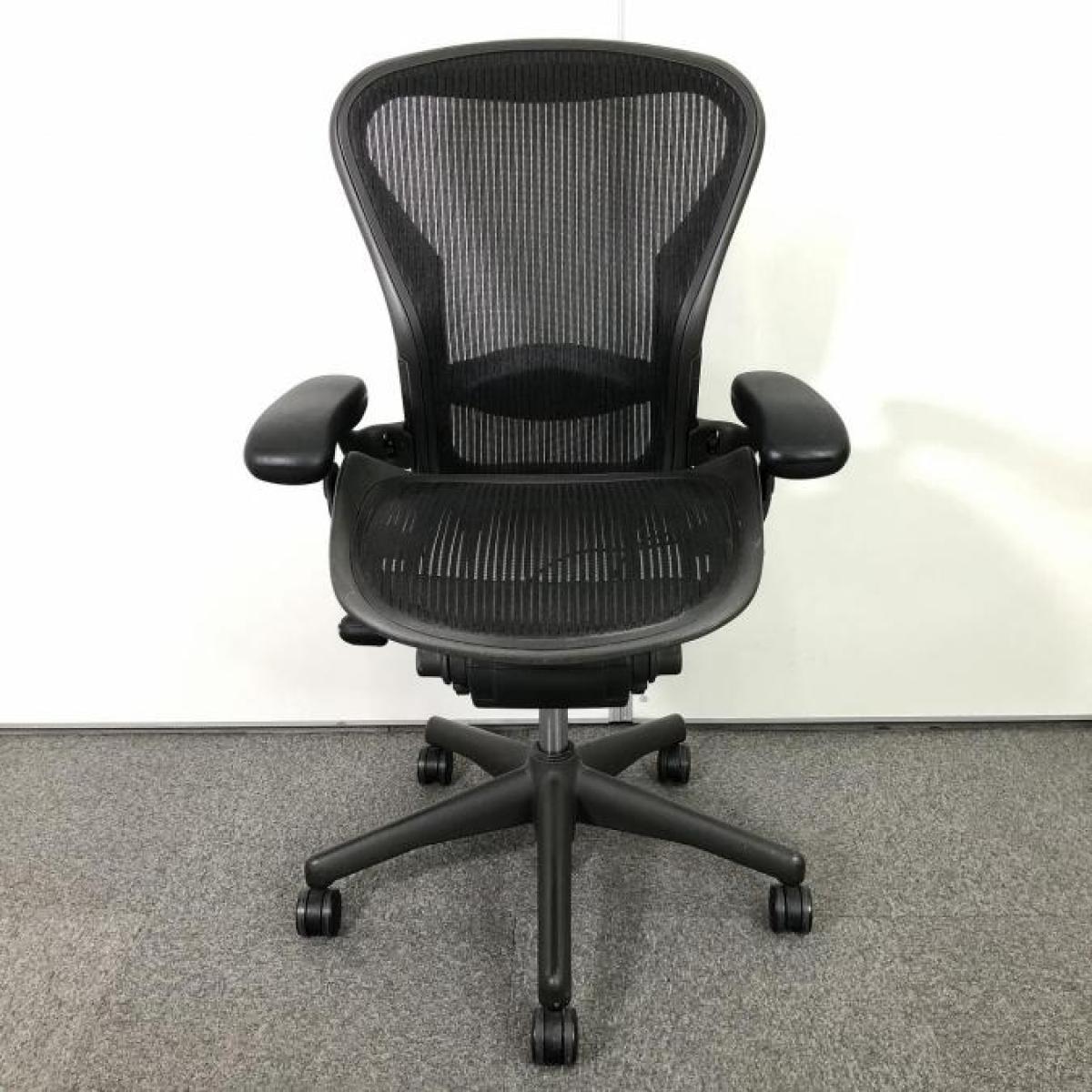 中古】アーロンチェア Herman Miller/ハーマンミラー 肘付ハイバック