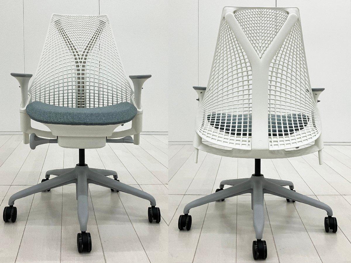 中古】セイルチェア Herman Miller/ハーマンミラー 肘付ミドルバック