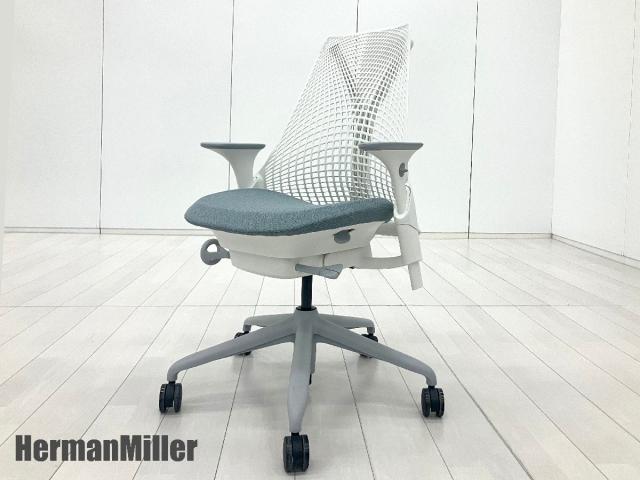 【中古】セイル 前傾機能有  Herman Miller（ハーマンミラー） 肘付ミドルバックチェア