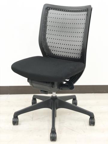 【中古】ヴィスコンテチェア  オカムラ（okamura） 肘無ローバックチェア