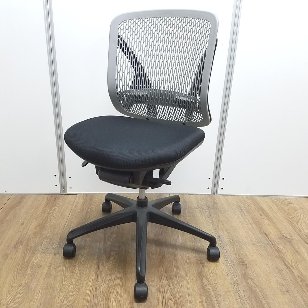 中古】yera イナバ/INABA 肘無ローバックチェア 592369 - 中古オフィス