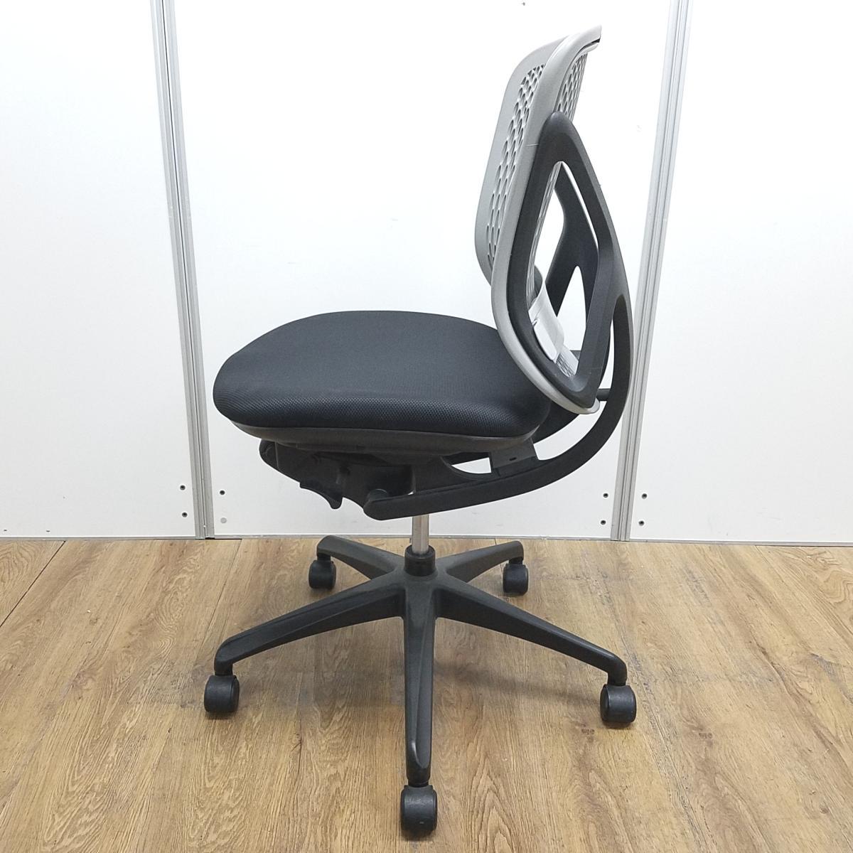 中古】yera イナバ/INABA 肘無ローバックチェア 592369 - 中古オフィス