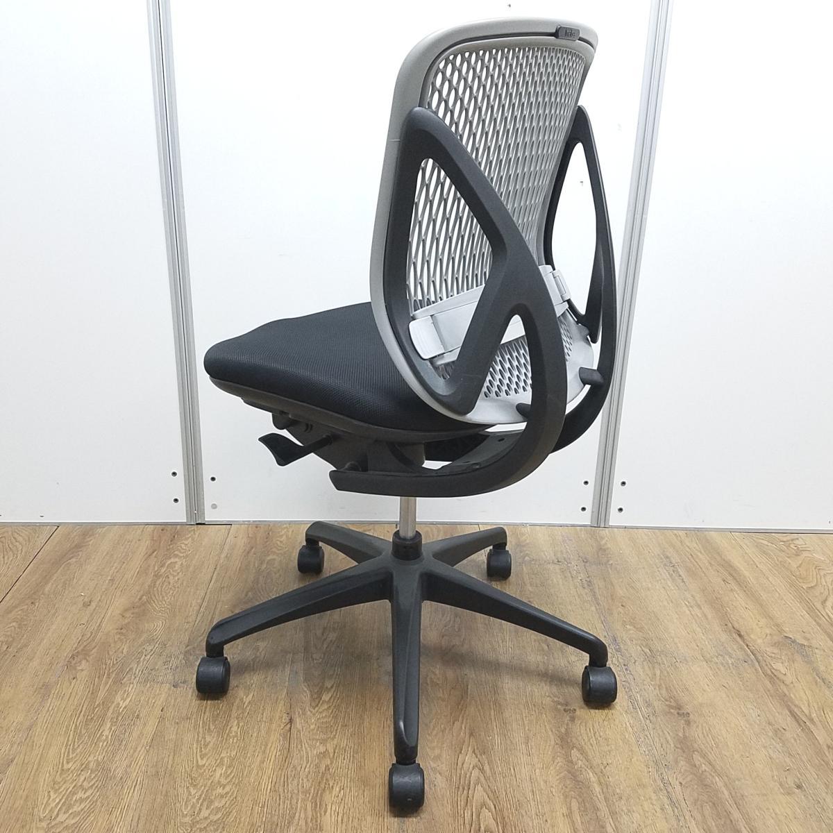 中古】yera イナバ/INABA 肘無ローバックチェア 592369 - 中古オフィス
