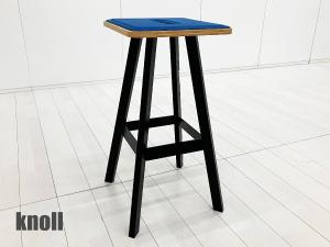Knoll /ノール 　Rockwell Easy Stool / ロックウェル イージースツール バーハイト　ブルーｘブラック