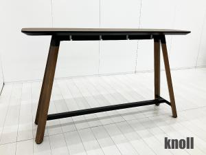 Knoll /ノール 　Rockwell Tall Table /ロックウェル トールテーブル　ラスティックウォルナット × ジェットブラック