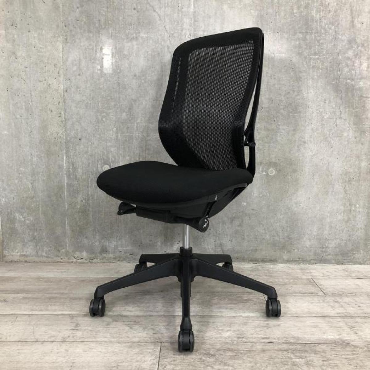 中古】シルフィーメッシュ オカムラ/okamura 肘無ハイバックチェア 