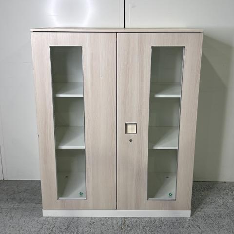 【中古】レクトライン 4B363F ZF51 オカムラ（okamura） ローキャビネット／両開き