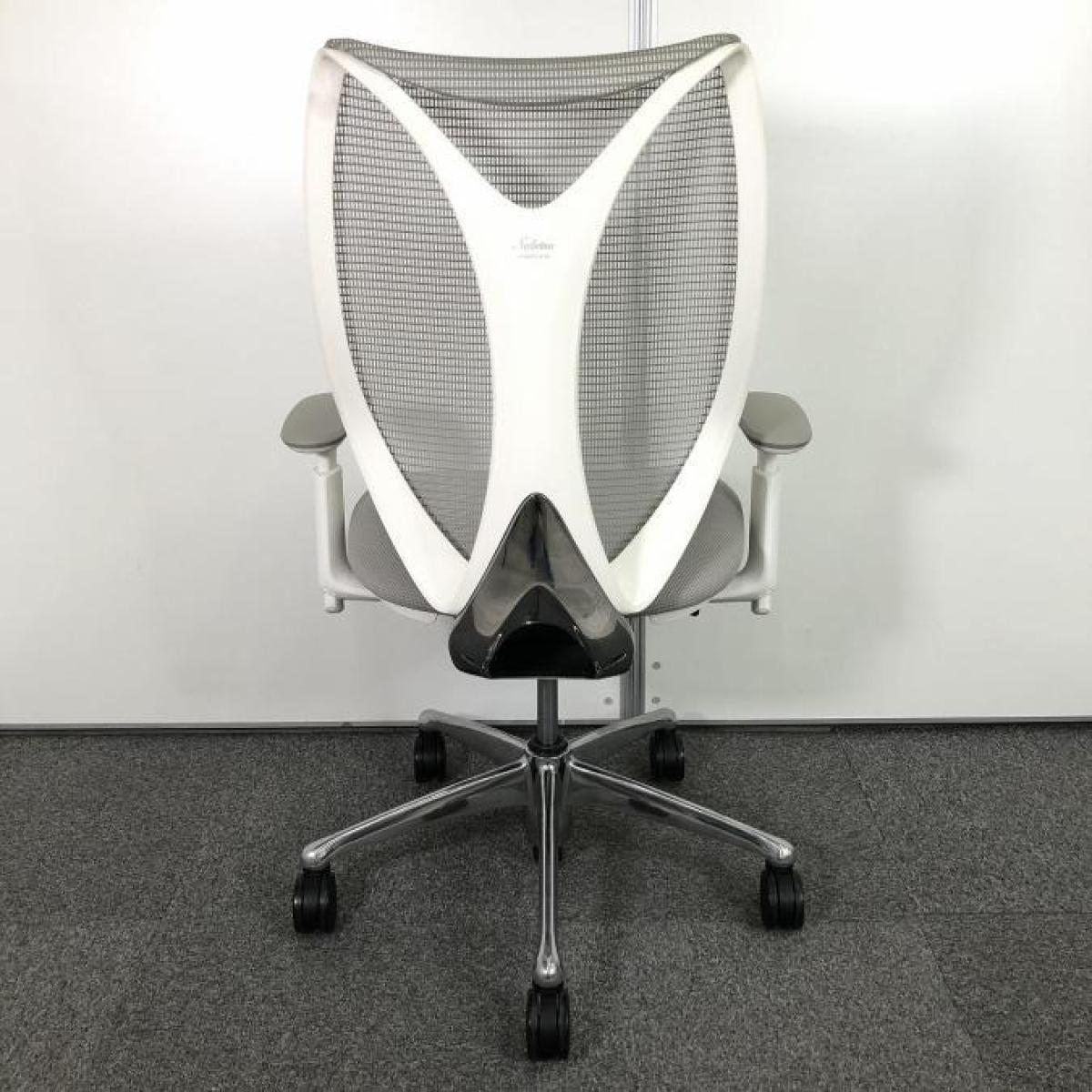 中古】サブリナ C854BW FSZ3 オカムラ/okamura 肘付ハイバックチェア 
