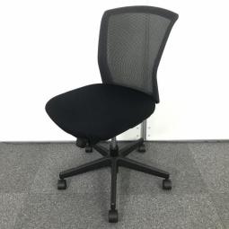 【6脚限定でお安く！】【ソフトなメッシュが背中にフィット！】【必要機能をシンプルにまとめた軽快なオフィスチェア！】■コクヨ(KOKUYO)製　バリシアチェア　ローバックチェア　肘無し　■ブラック　■背面メッシュ