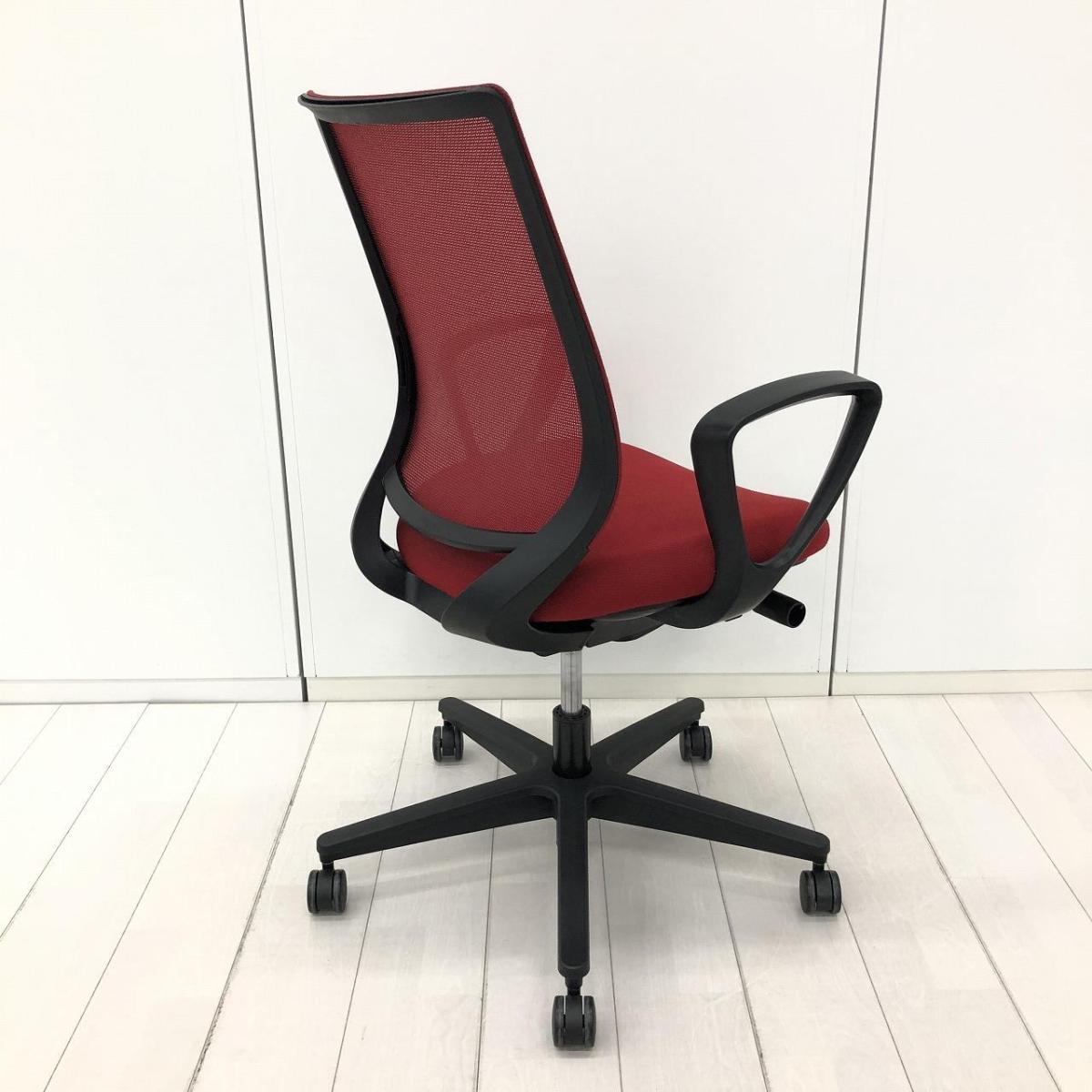中古】ミトラシリーズ コクヨ/KOKUYO 肘付ローバックチェア 592942 