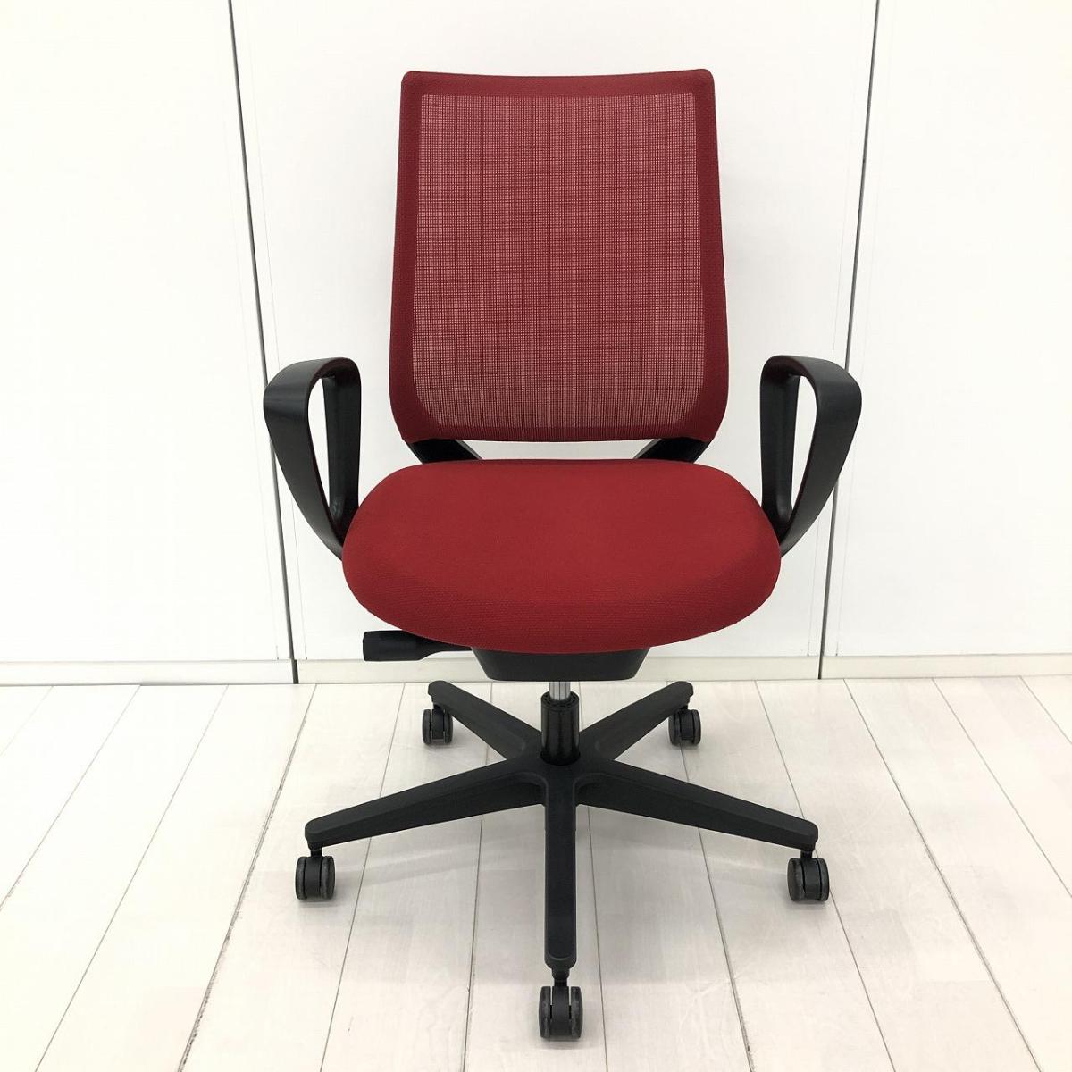 中古】ミトラシリーズ コクヨ/KOKUYO 肘付ローバックチェア 592942 