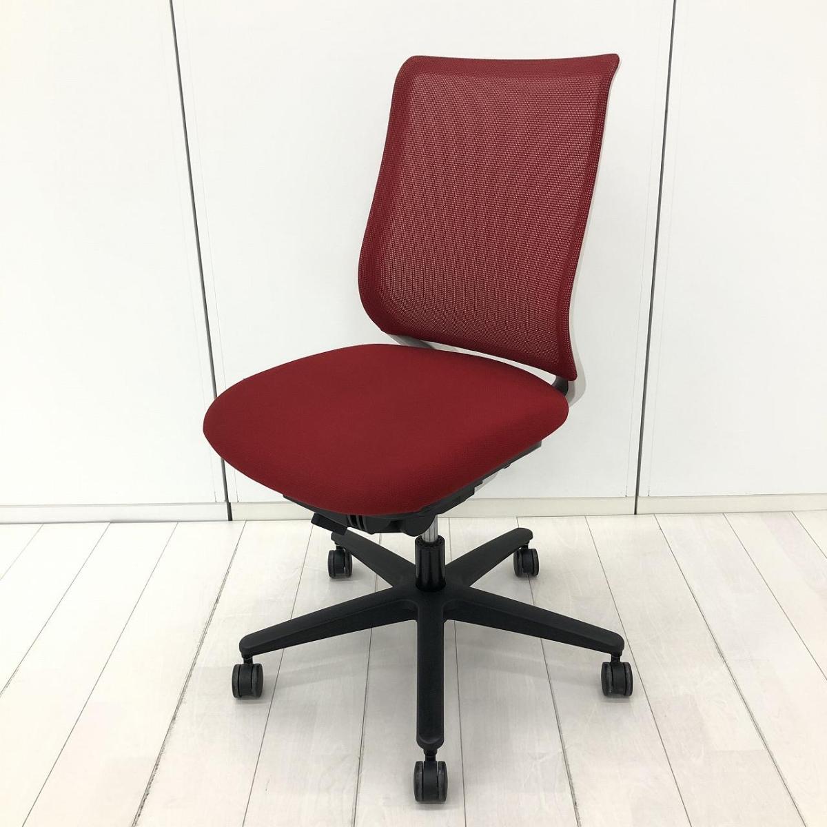 中古】ミトラシリーズ コクヨ/KOKUYO 肘無ローバックチェア 592943 