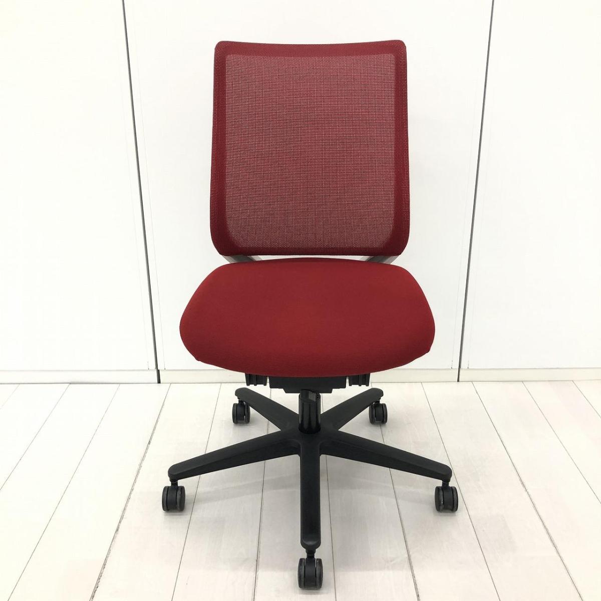 中古】ミトラシリーズ コクヨ/KOKUYO 肘無ローバックチェア 592943 