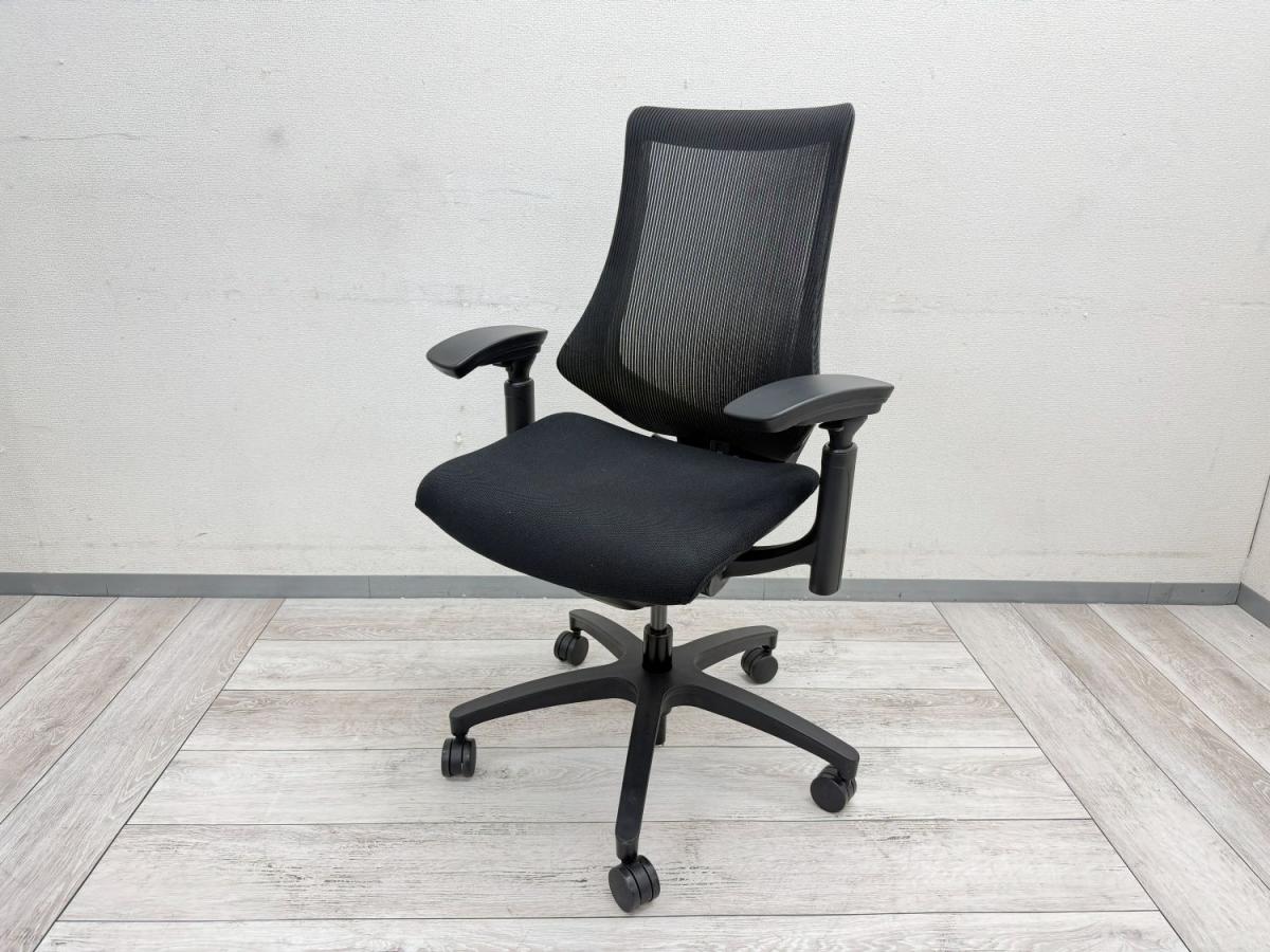 中古】エフメッシュ KG-170JA1T1T2 イトーキ/ITOKI 肘無ハイバック 