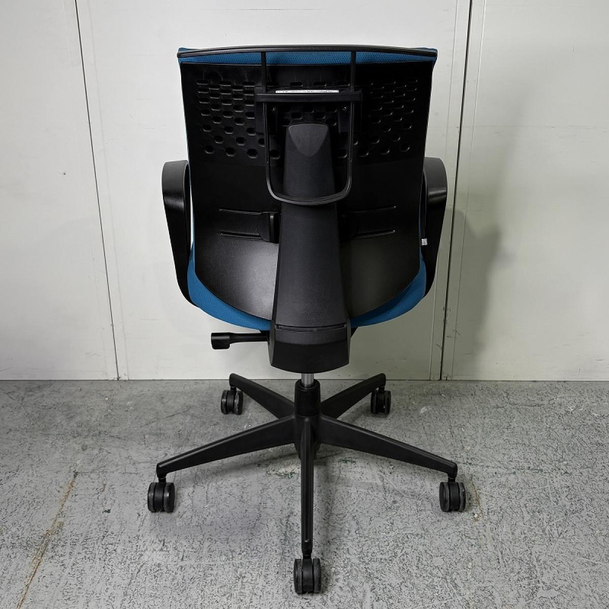 中古】ウィザード4 C06S-12C-BKG4T41 コクヨ/KOKUYO 肘付ローバック