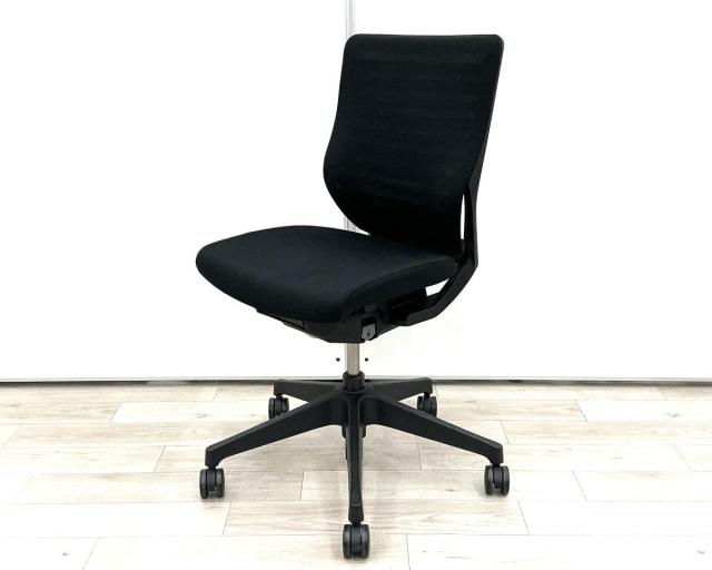 【中古】エピオスチェア  イトーキ（ITOKI） 肘無ローバックチェア