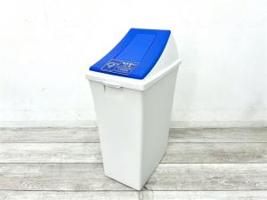 【定価約1万円】【デスクの下などにおすすめ！コンパクトサイズのダストボックス入荷！】■オカムラ（okamura）製/L936シリーズ　■ブルー　■ダストボックス/ゴミ箱