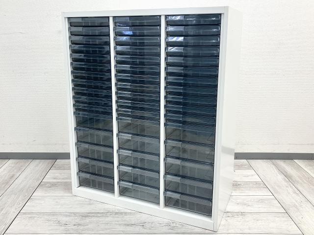 【中古】レクトライン 4B03AC ZA75 オカムラ（okamura） ローキャビネット／クリスタルトレー
