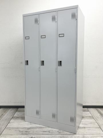 【中古】TLKロッカー TLK-S3 豊国工業 3人用更衣ロッカー