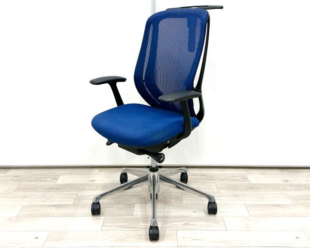 【中古】シルフィーメッシュ  オカムラ（okamura） 肘付ハイバックチェア