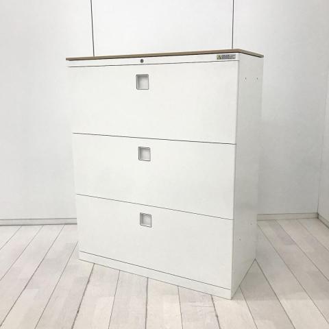 【中古】レクトライン 4BG3ZC ZA75 オカムラ（okamura） ローキャビネット／ラテラル