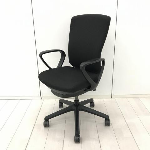 【中古】バーサル No.3525F　　752-85 ライオン 肘付ハイバックチェア