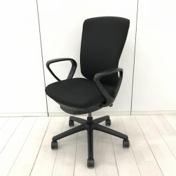 【在庫入替セール品！（本在庫限定価格）】【スタンダードなデザインで機能充実！フィット感の高い快適な座り心地を実現！】■ライオン（LION）　バーサル（Versal）　固定肘付き　■ブラック　【弊社使用欄：A01055786】【HU】